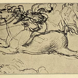 Leonardo da Vinci, Sketch for a battle, Early renaissance art