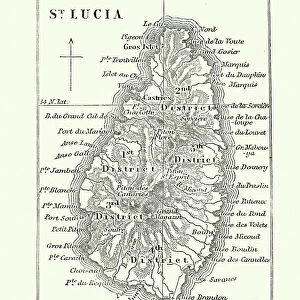 Saint Lucia Collection: Maps