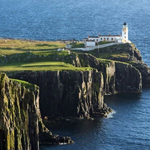 Nest point lighthouse, Isle of Skye, Scotland, UK