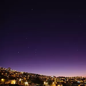 Night sky full of stars, Valparaiso, Chile
