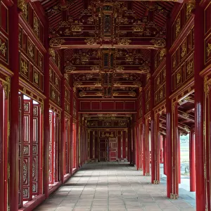 Ornate wooden hall of Purple Forbidden City