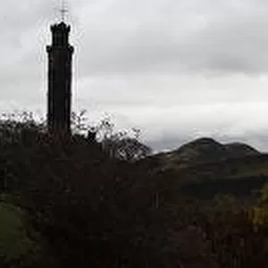 Panorama on Edinburgh, with Monuments, United Kingdom