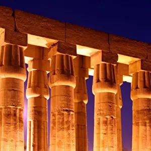 Peristyle court of Amenhotep III at Luxor Temple