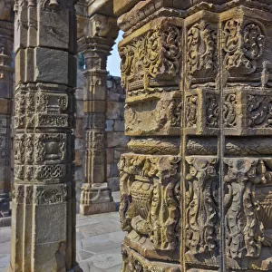 Pillars at Qutub minar complex