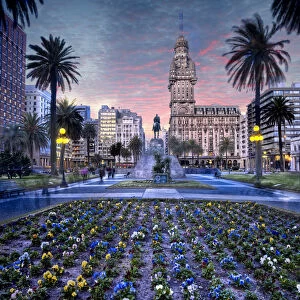 Plaza Independencia, in Montevideo Uruguay