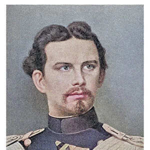 Portrait of Ludwig II of Bavaria (Swan King or der Marchenkonig or the Fairy Tale King')