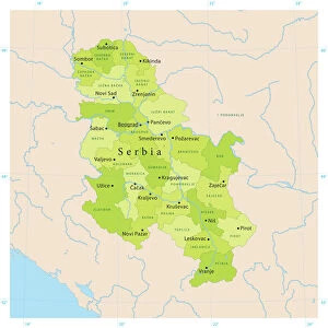 Serbia Reference Map
