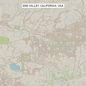 Simi Valley California US City Street Map