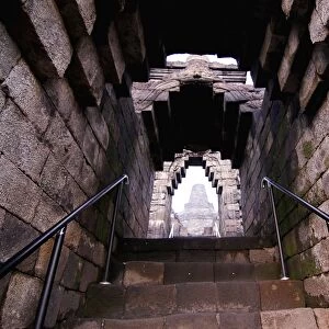 Stairs inside Brobudur Temple