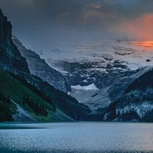 Sunrise Over Mount Victoria, Lake Louise, Banff National Park, Alberta, Canada