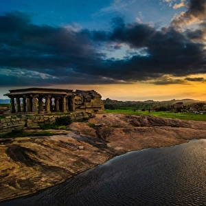 Sunset in Hampi - A city of ancient civilization