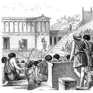 Theater performance in ancient Greece