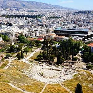 Theatre of Dionysus and Acropolis Museum, Athens, Greece