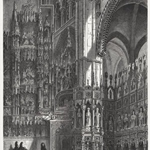 Toledo Cathedral, Spain, published in 1871
