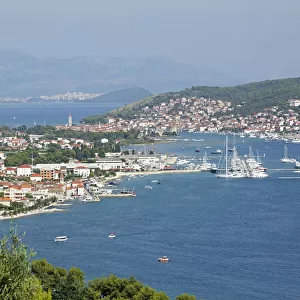Townscape of Trogir, Split at the back, Dalmatia, Croatia