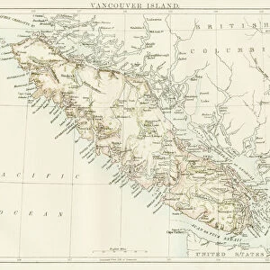 Vancouver island map 1885