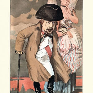 Vanity fair caricature of French Emperor Napoleon III