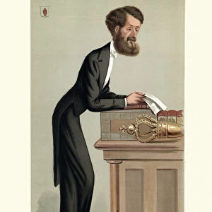 Vanity fair caricature, Michael Hicks Beach, 1874, British Conservative politician