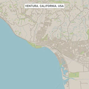 Ventura California US City Street Map