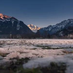 View of Jungfraujoch from Interlaken