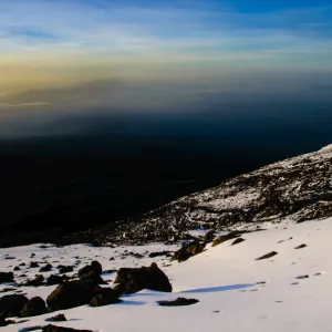 View over the Surrounding Plains, Nearly 5000m Below