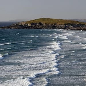 Waves at Fistral Beach, Newquay, Cornwall, England, United Kingdom