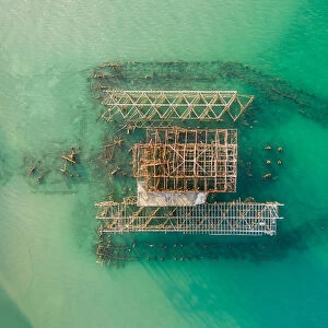 West pier from above