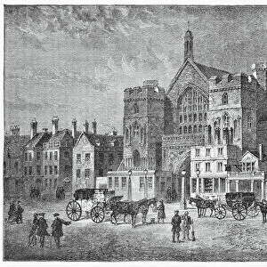 Westminster Hall in London, England - 19th Century
