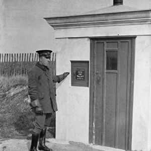 An A A Patrolman in uniform. Mr Vince at Gravesend, Kent. 1938