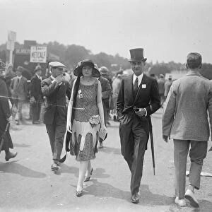 Ascot. Prince George Imeretinsky and Miss Avril Mullens, whose engagement is announced