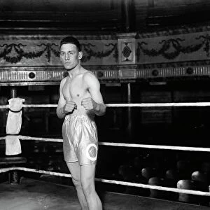 Billy Bird, British lightweight boxer. 10 April 1928