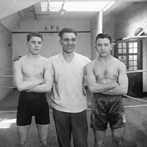 Boxers, Teddy Baldock ( left ) and Archie Bell. They will meet at the Albert