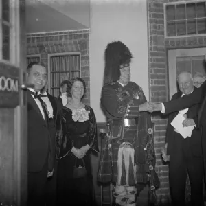 Burns night and J Gray plays the pipe in Bexley. 25 January 1938