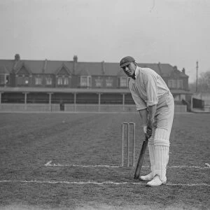 Charles Albert George Jack Russell of Essex County Cricket club at the wicket 1924