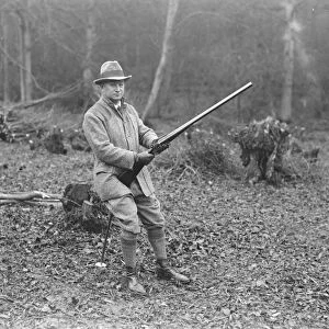 Colonel Grant Mordens shooting party at Heatherden Hall, Iver Heath, Buckinghamshire