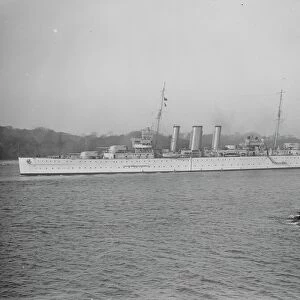 HMS Berwick a County class heavy cruiser 27 February 1928