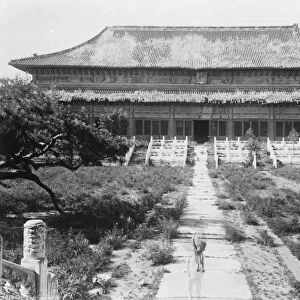 Now in Peril of capture. Nanking the sacrificial hall at the Mausoleum of the