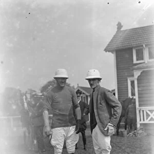 Polo at Ranelagh - Ramblers versus Wasps. Major G Horne and Major K Jung. 17 May 1928