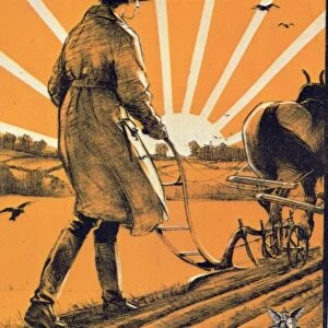 Recruiting Poster for the Womens Land Army