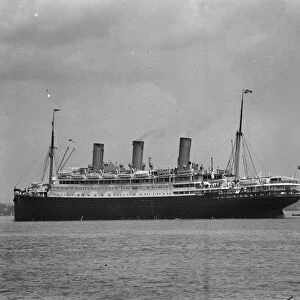 RMS Empress of Australia in Southampton water. 1929
