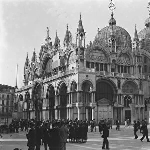 Venice; St Marks Basilica in St Marks Square
