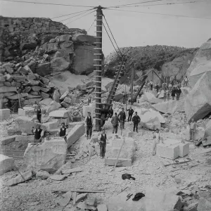 Maen Quarry, Constantine, Cornwall. Around 1900