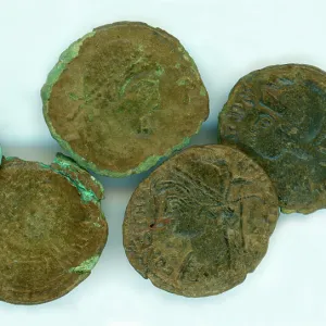 Roman Coins, St Columb Minor, Cornwall