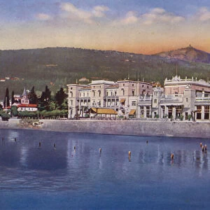 Abbazia, now Opatija in Croatia: Hotel e Kursaal Quarnero e Bagno Angiolina (photo)