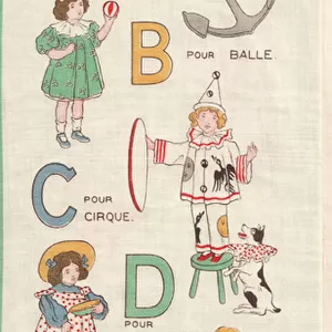 A.B.C. DES ENFANTS A B C D E, circa 1920 (illustration)