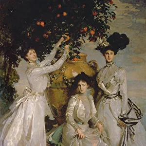 The Acheson Sisters (oil on canvas)