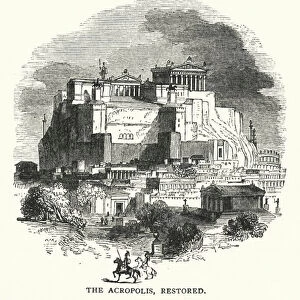 The Acropolis, restored (engraving)
