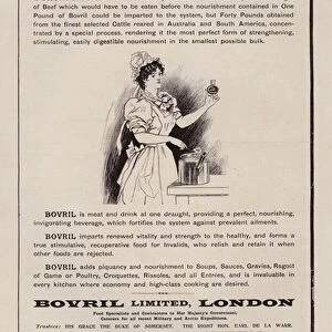 Advertisement for Bovril, 1897 (litho)