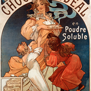 Advertising for Chocolate ideal, 1897 (poster)