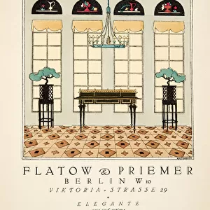 Advertisement for "Flatow & Priemer", from Styl, pub. 1922 (pochoir print)